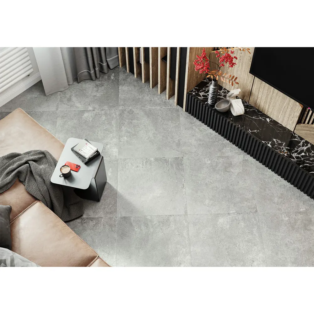 Глазурованный керамогранит Alma Ceramica Loft 70 60x60 см 1.8 м² матовый цвет серый STLM-2083849