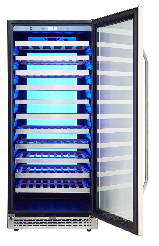 9189163 Винный шкаф Cavanova CV102-1TL серебристый STDN-0028242 - Вид №15