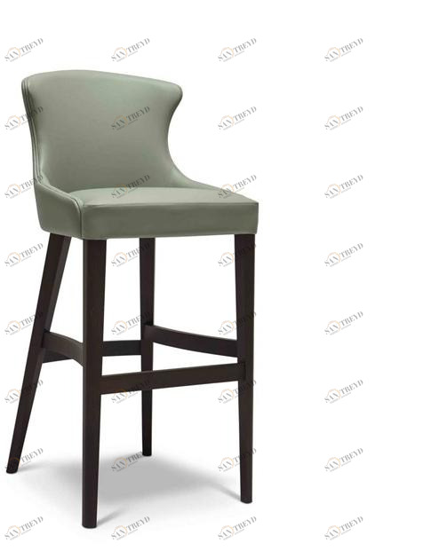 Origins 1971 Высокий табурет из ткани с подставкой для ног Agatha sun-id-1509228