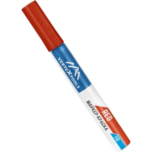 Маркер-краска VERTEXTOOLS для профессиональной разметки - красный 3-6 мм 89439529