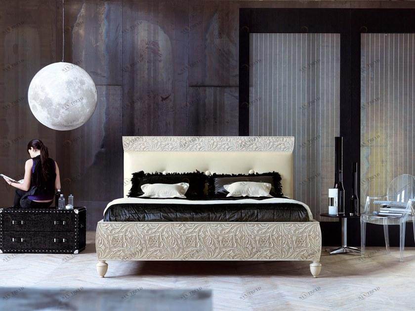 Bizzotto Двуспальная кровать с мягким изголовьем Rebecca sun-id-1430664