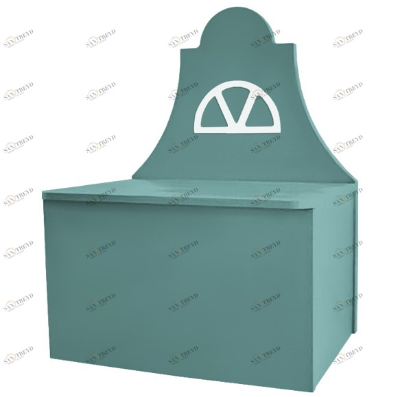 Детская лавочка-домик "Амстердам-4" МАНДАРИН АМСТЕРДАМ 179514 Зеленый Santreyd 