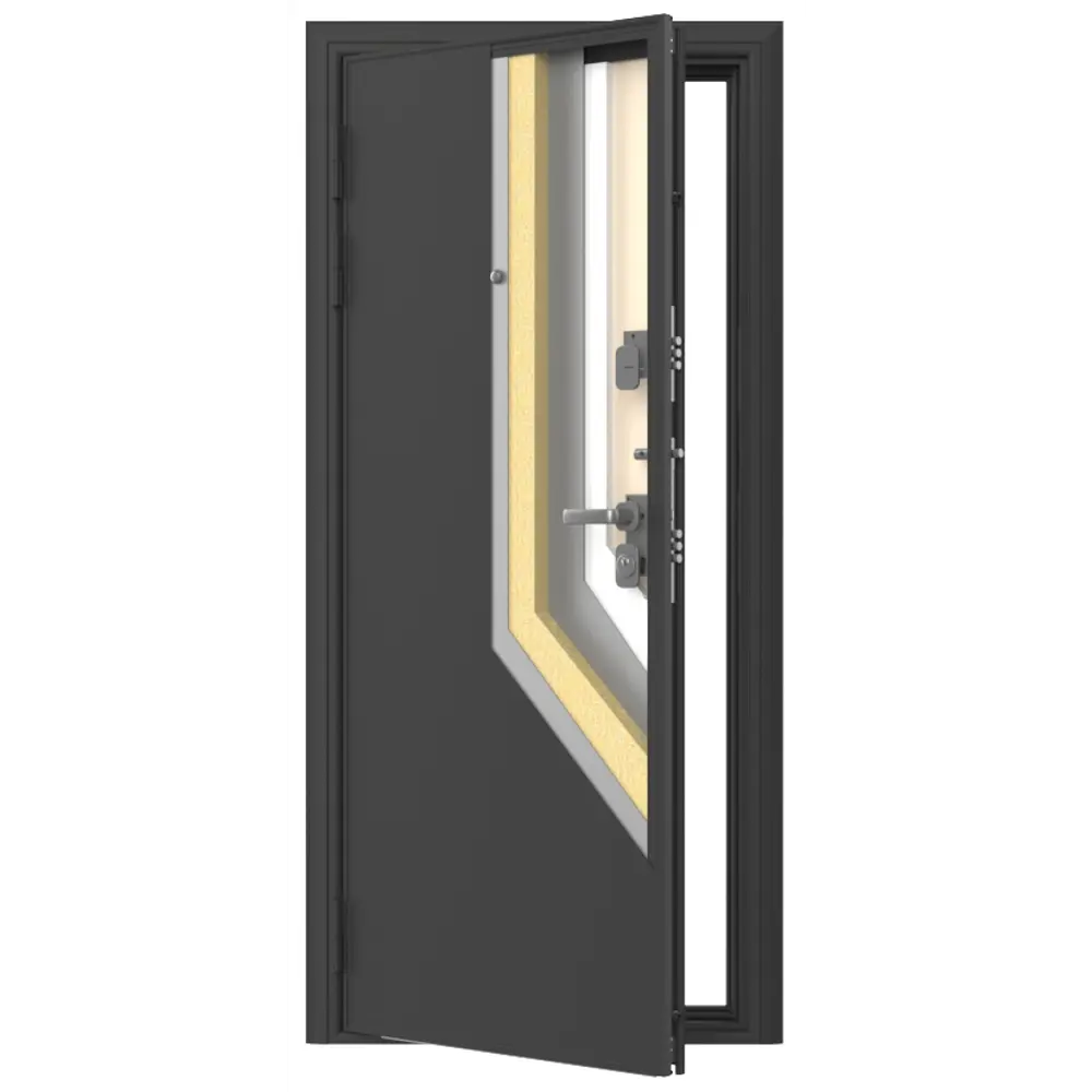 Дверь входная металлическая Премиум Плюс 99x205 см левая дуб белый DOORHAN STLM-2198716 - Вид №4