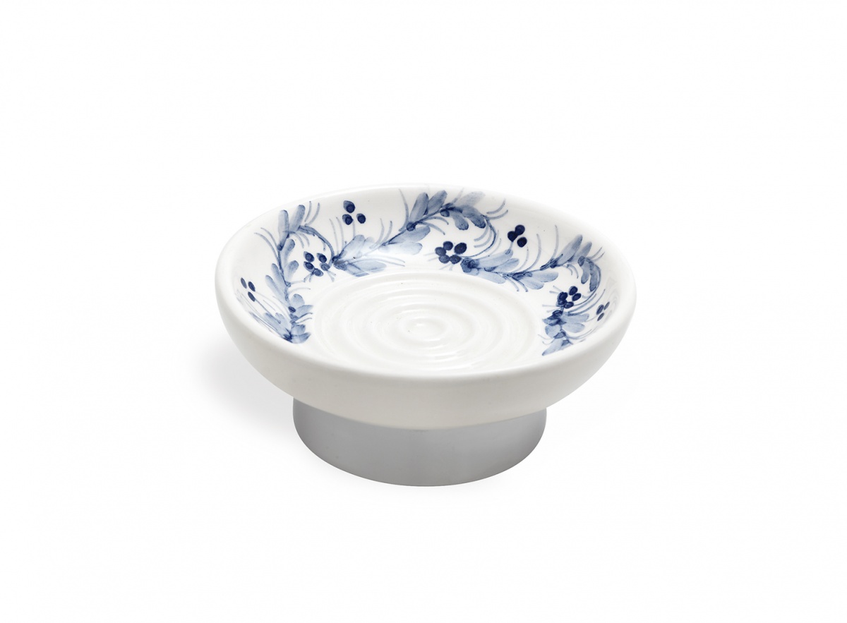 743(39) Stil Haus Nemi, настольная керамическая мыльница, белая керамика 