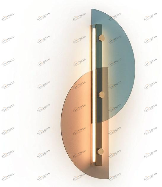 Настенный светильник из цветного стекла Papillon Santreyd sun-id-1490710