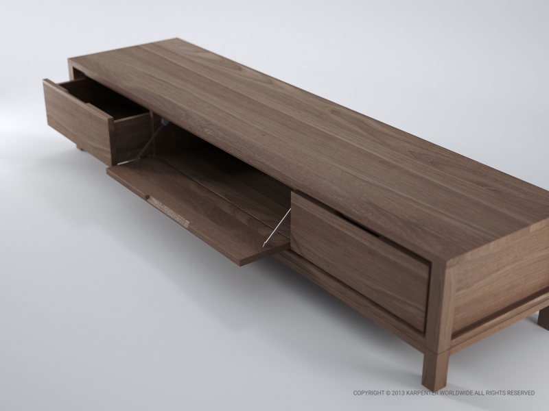 457_901 Медиа-шкаф с 2 ящиками и 1 откидной дверцей Karpenter Solid - Вид №2