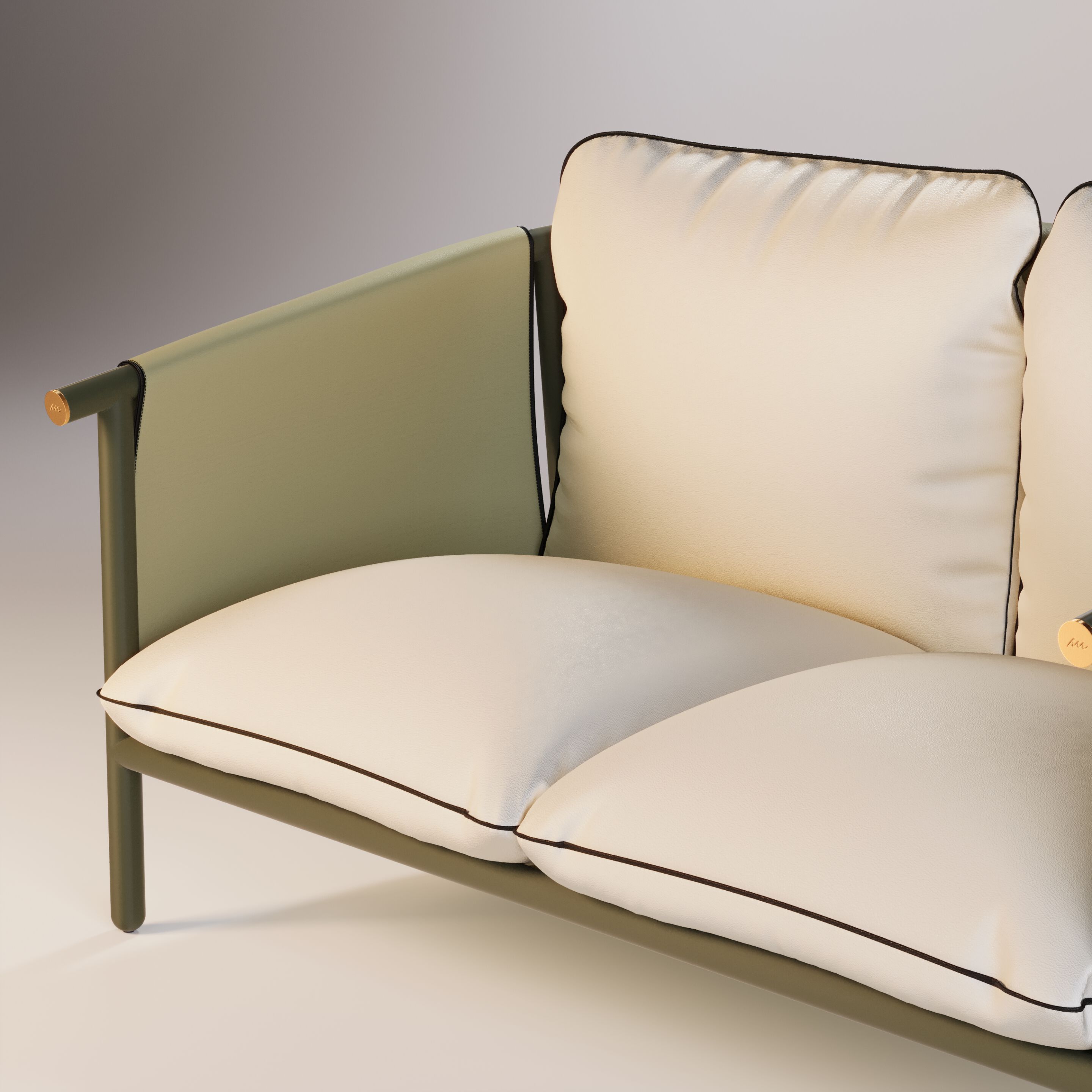 2-местный тканевый садовый диван Myface Селин ARCH-00018650 - Вид №1