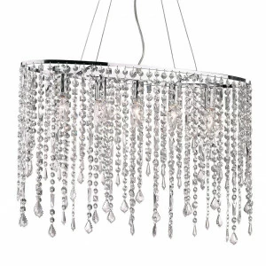 Подвесной светильник Ideal Lux Rain SP IDEAL LUX ДИЗАЙНЕРСКИЕ, RAIN 072737 Прозрачный;серебро