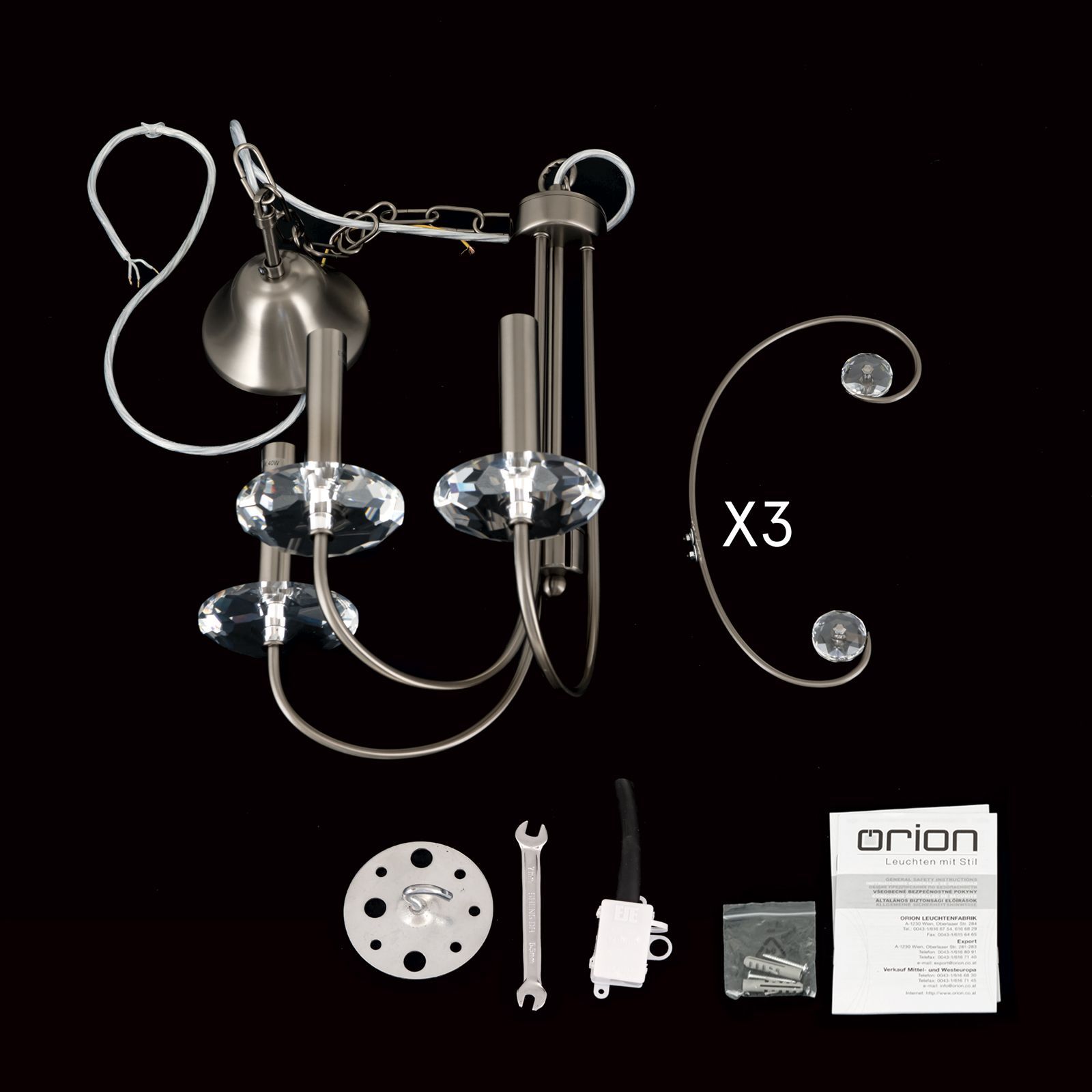 Латунная люстра Orion Ariane ARCH-00009584 - Вид №17