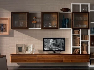 Cantiero Модульная стенка для хранения из массива дерева Elettra day El1012