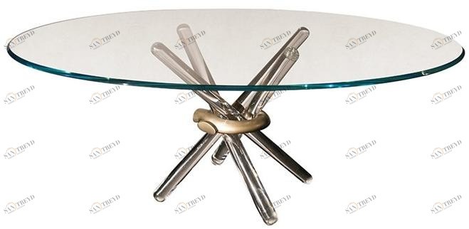 Reflex Круглый обеденный стол из стекла Arlequin sun-id-1413972
