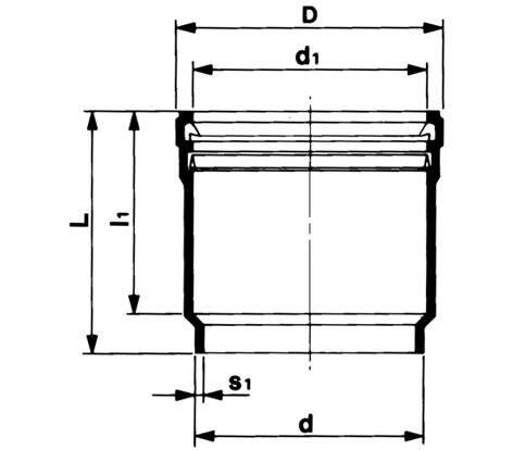 SANIT 750930106 Раструбные гнездо, PE-стекание, с прокладкой, стопорное кольцо и колпачок  - Вид №1