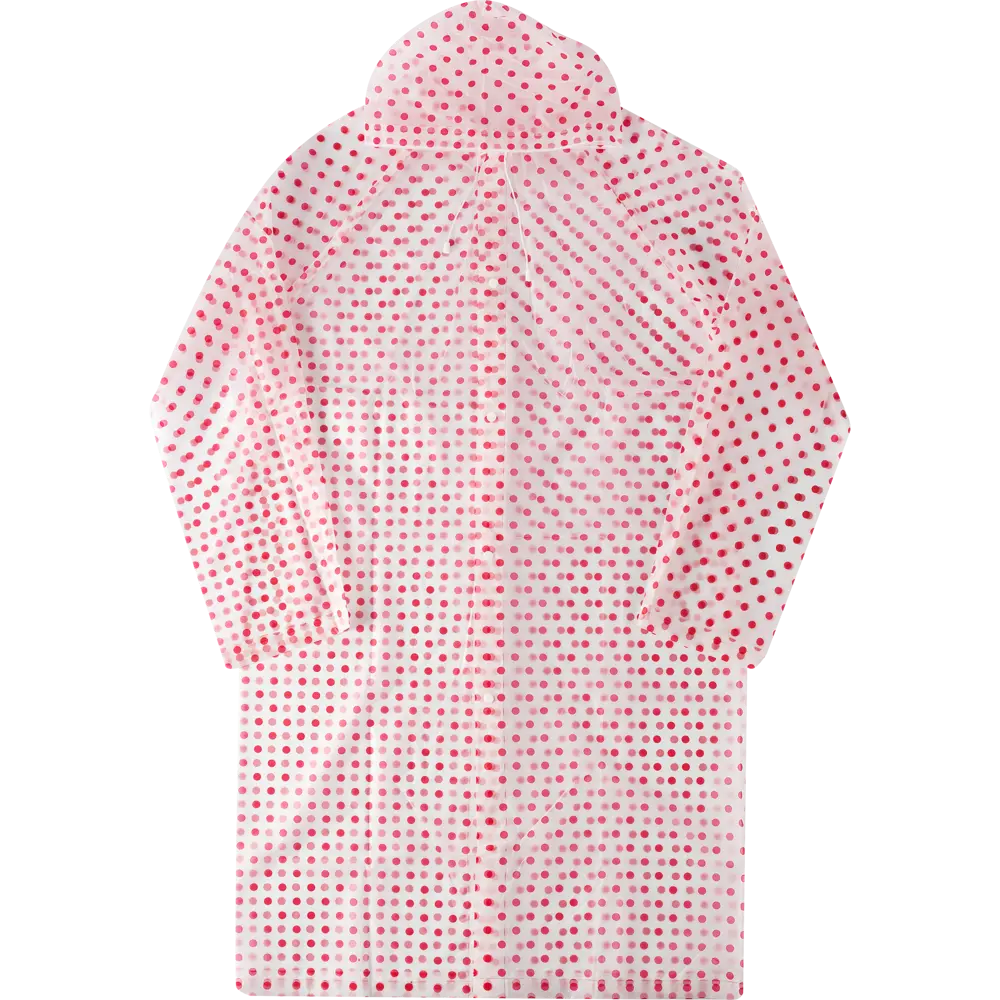 Плащ-дождевик на кнопках Garden Show 466635 цвет белый в красный горошек размер L Нет STLM-2103538