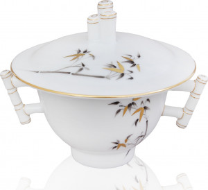 10647929 Herend Сахарница Herend "Бамбук" 50мл Фарфор, Керамика