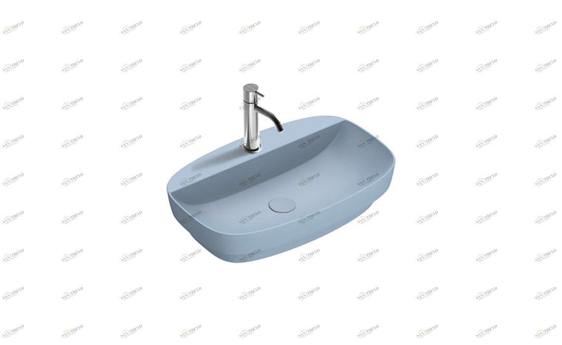 165GRLXNAS Накладная раковина под столешницу  овальная CERAMICA CATALANO Colori