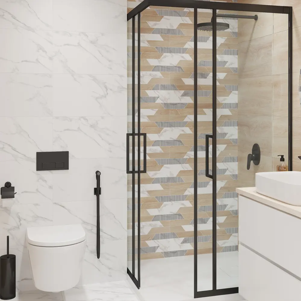 LB CERAMICS Калакатта - керамогранит с мраморным узором 30x60 см 88297614