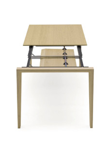 Выдвижной прямоугольный стол из дуба