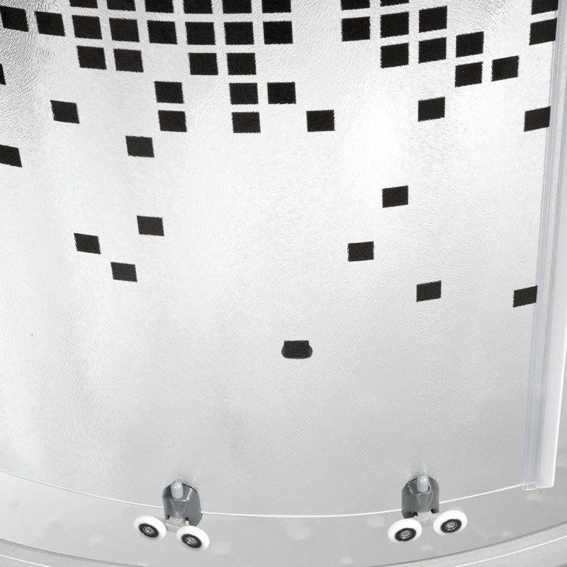 BМ4590 N LED с гм. BLACK Душевая кабина DETO Серия ВМ L 810 с гидромассажем BLACK - Вид №17