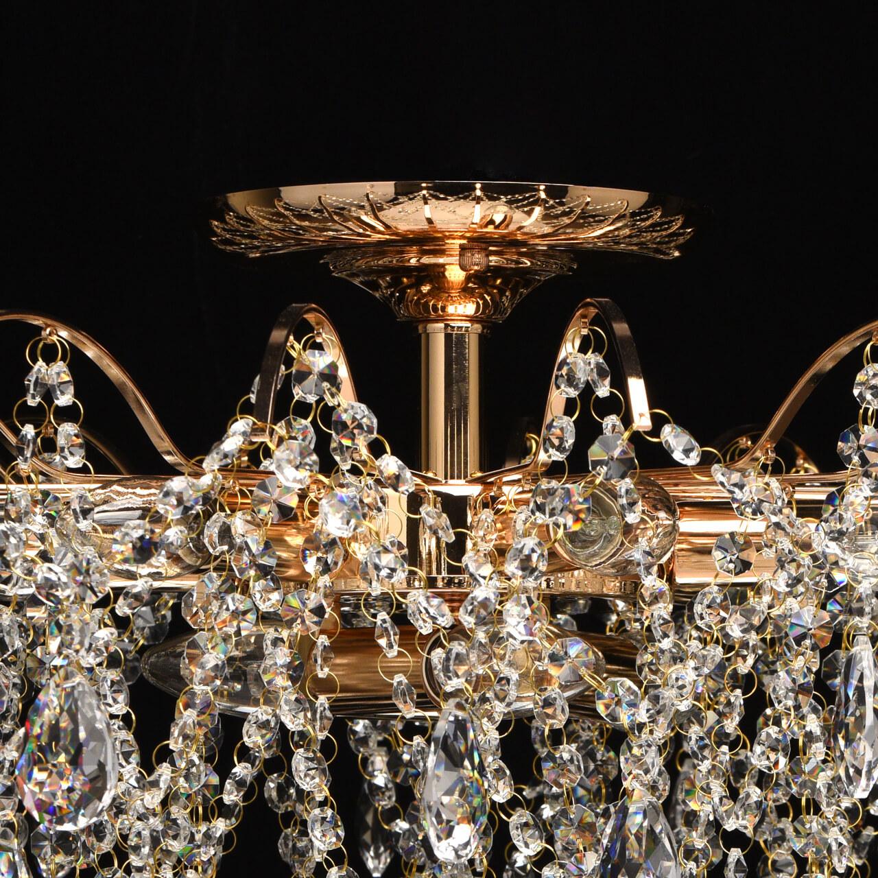 Потолочная люстра MW-Light Бриз 464018709 MW-LIGHT ДИЗАЙНЕРСКИЕ, БРИЗ 220043 Золотой  - Вид №1