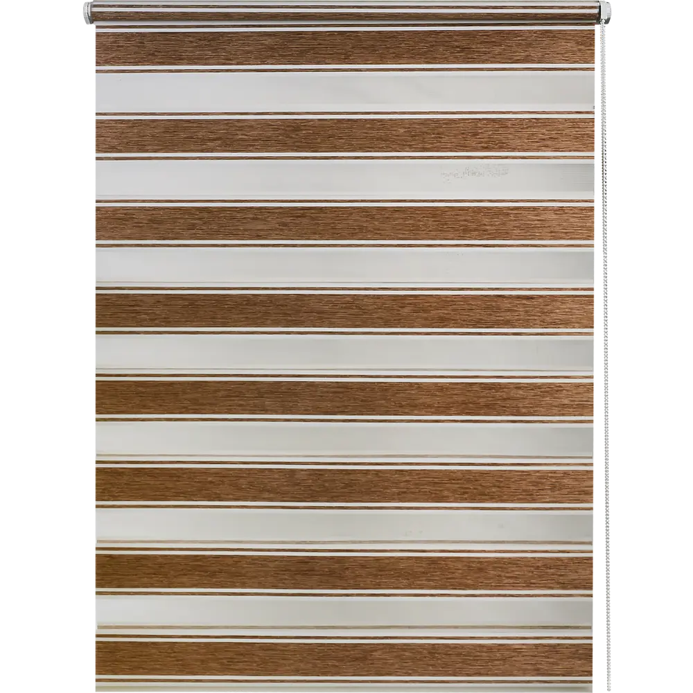 Штора рулонная день-ночь Дэли 70x160 см коричневая MIAMOZA STLM-2074453