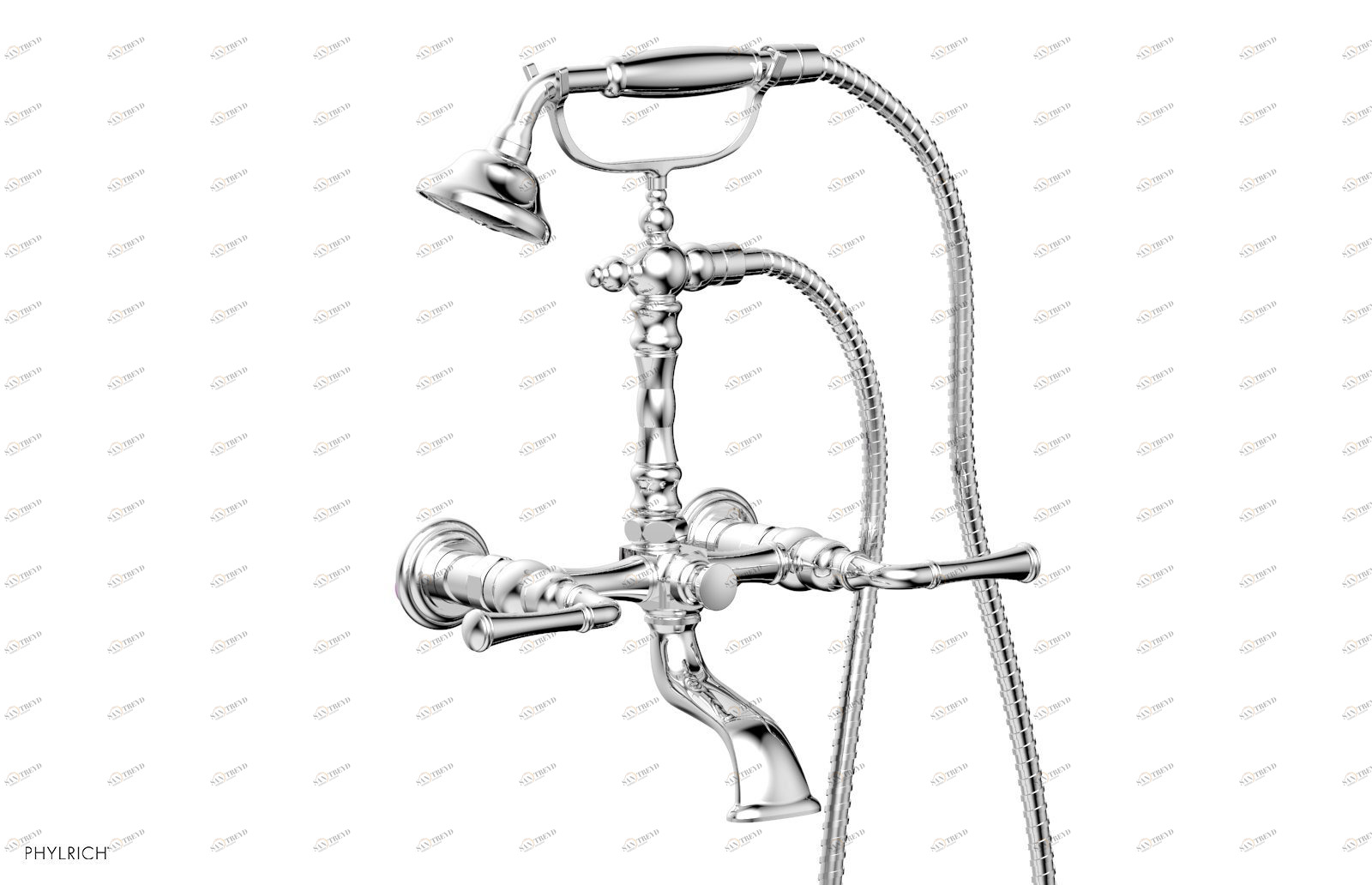 Смеситель для душа 3RING Phylrich  K2393-01-026 Хромированный 