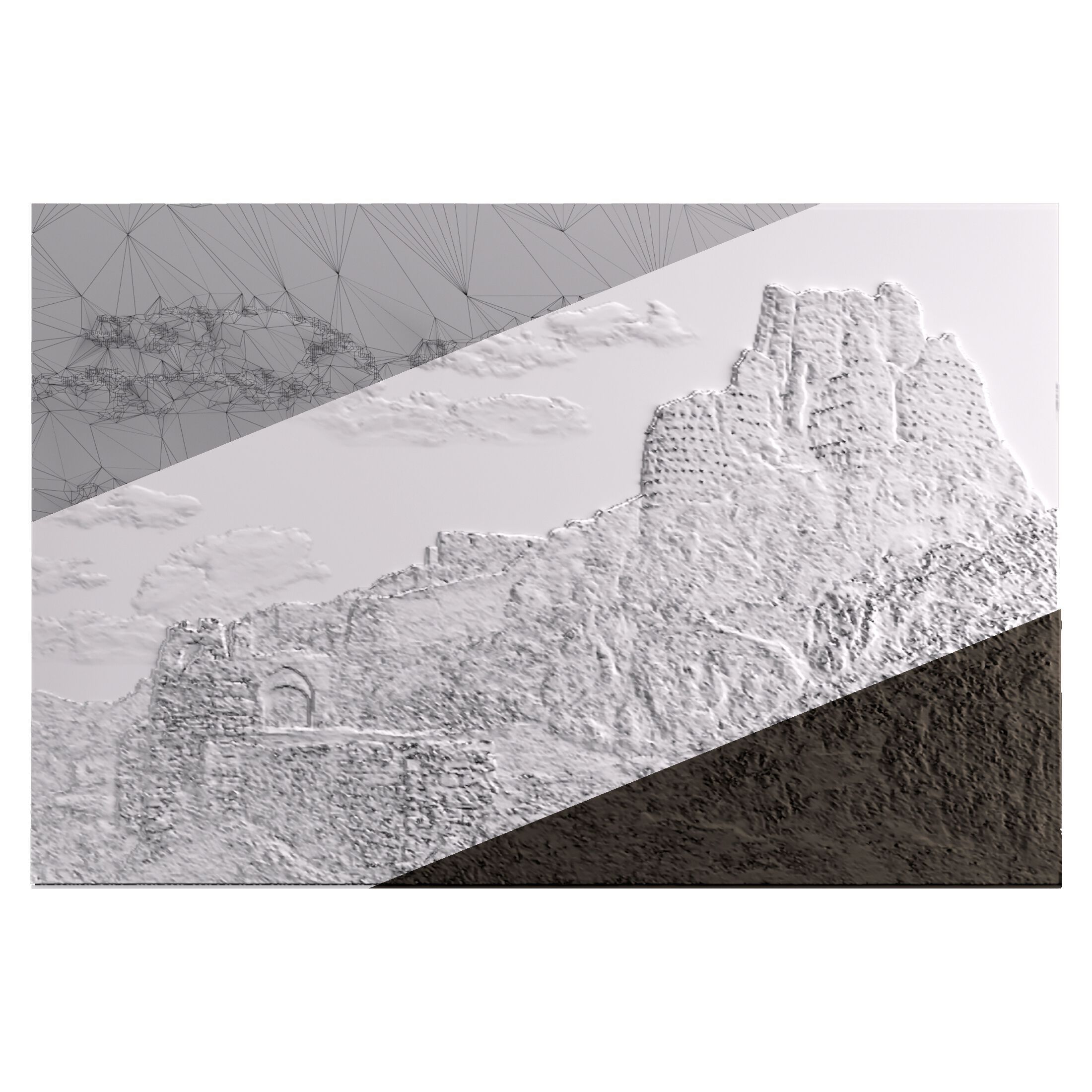 Трехмерная декоративная гипсовая панель WallDeco AMBERD ARCH-00152339 - Вид №2