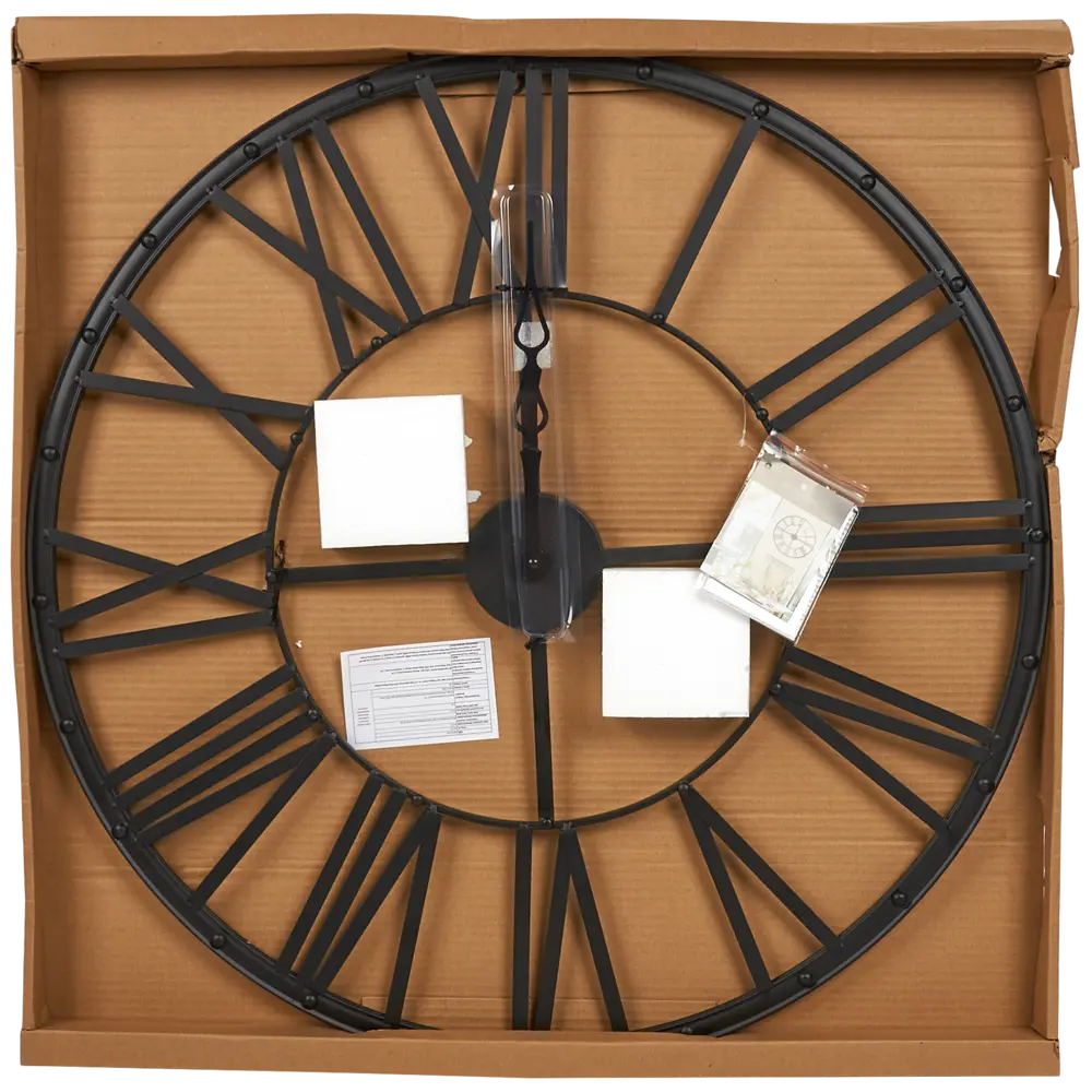 Часы настенные Atmosphera Винтаж круглые металл цвет чёрный ø70 см Scandi STLM-2076395 - Вид №4