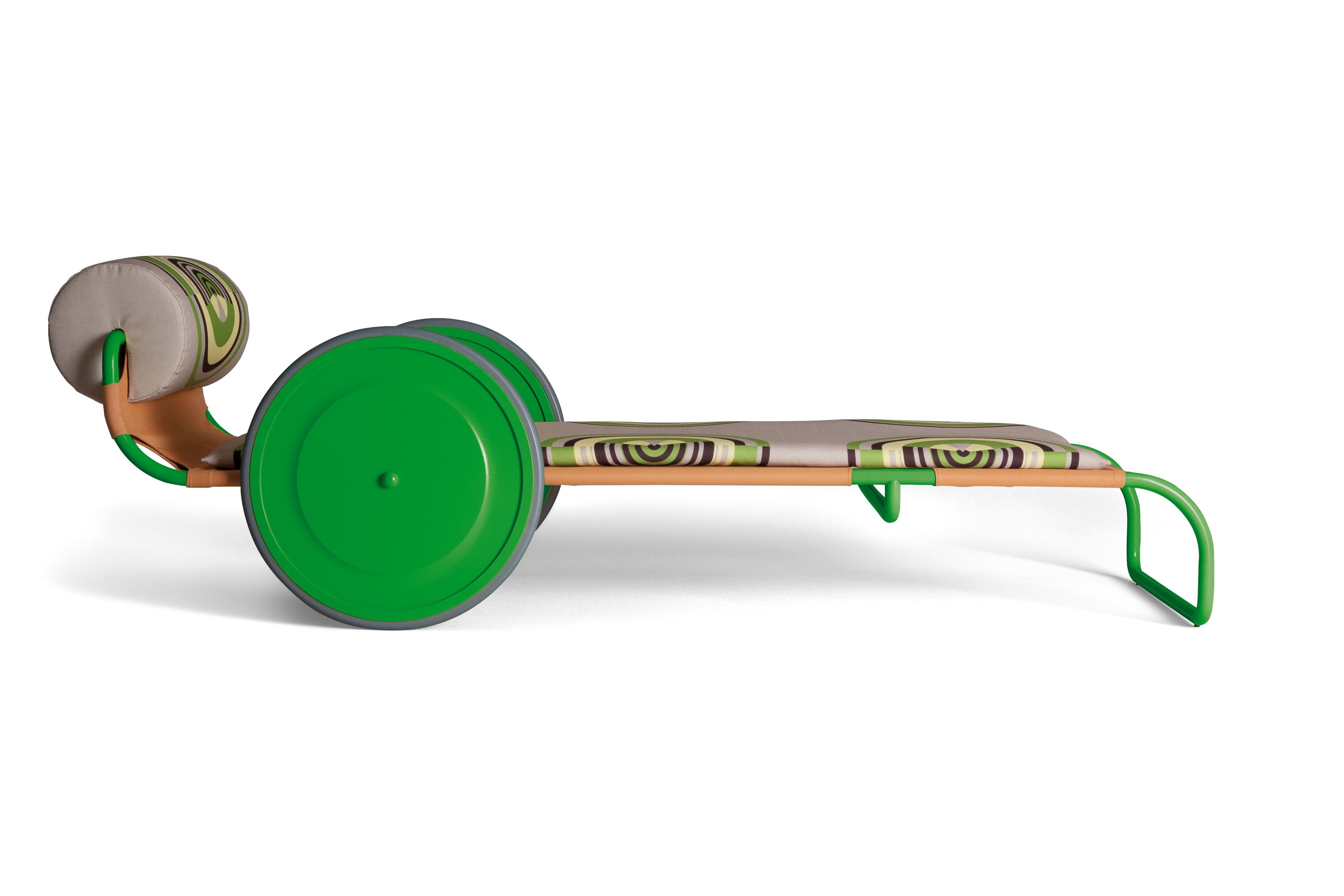 Садовая кровать из нержавеющей стали и ткани с колесами Exteta Locus Solus ARCH-00024677 - Вид №1