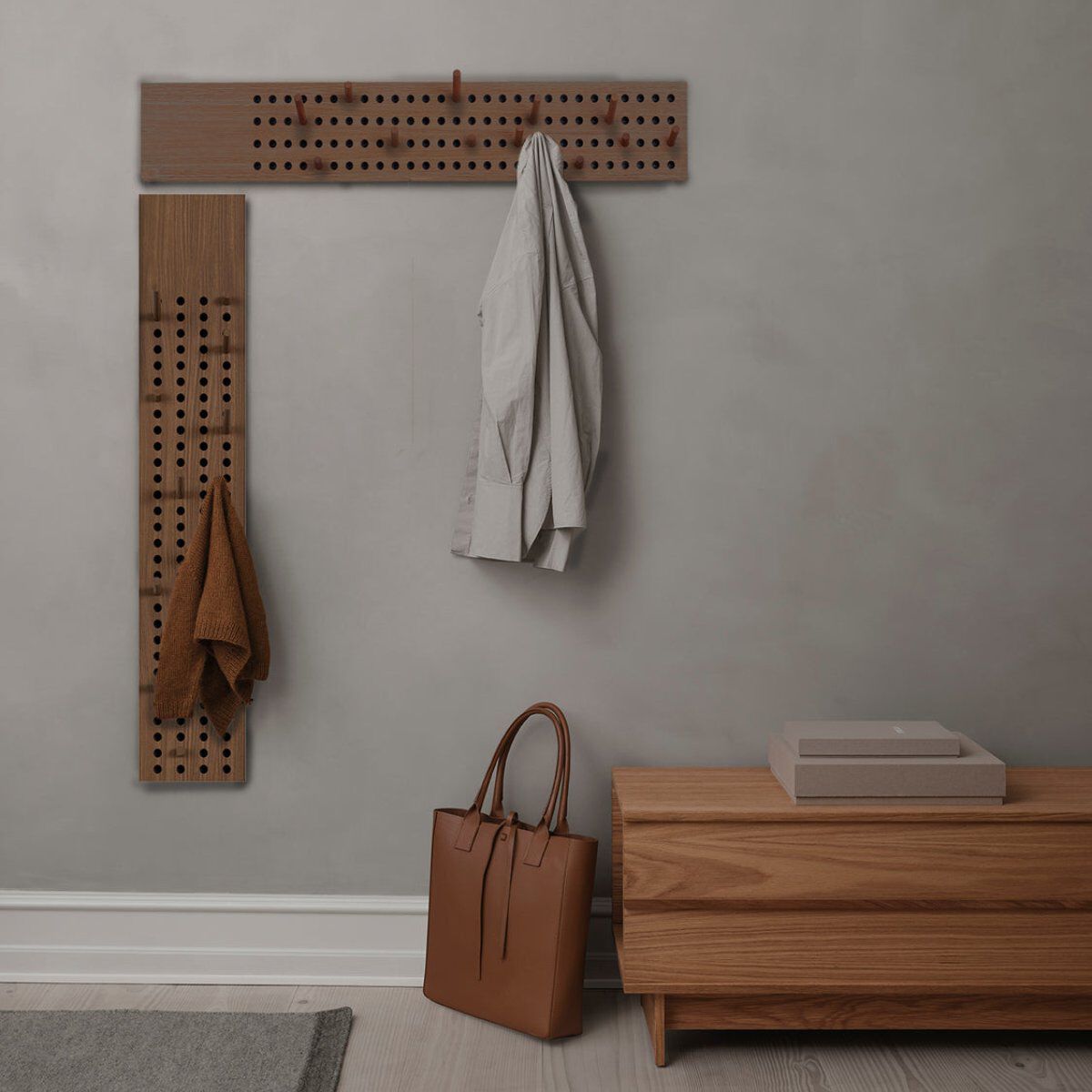 Дубовая настенная вешалка In Stock We Do Wood ARCH-00005811 - Вид №1
