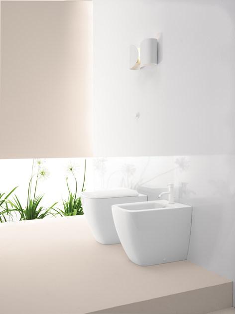 901411 Приставной унитаз напольный Белый GSI ceramica Sand Италия - Вид №2