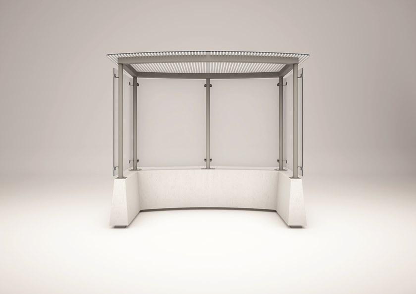 Bellitalia Укрытие из стали и стекла для автобусной остановки sun-id-1412184 - Вид №1