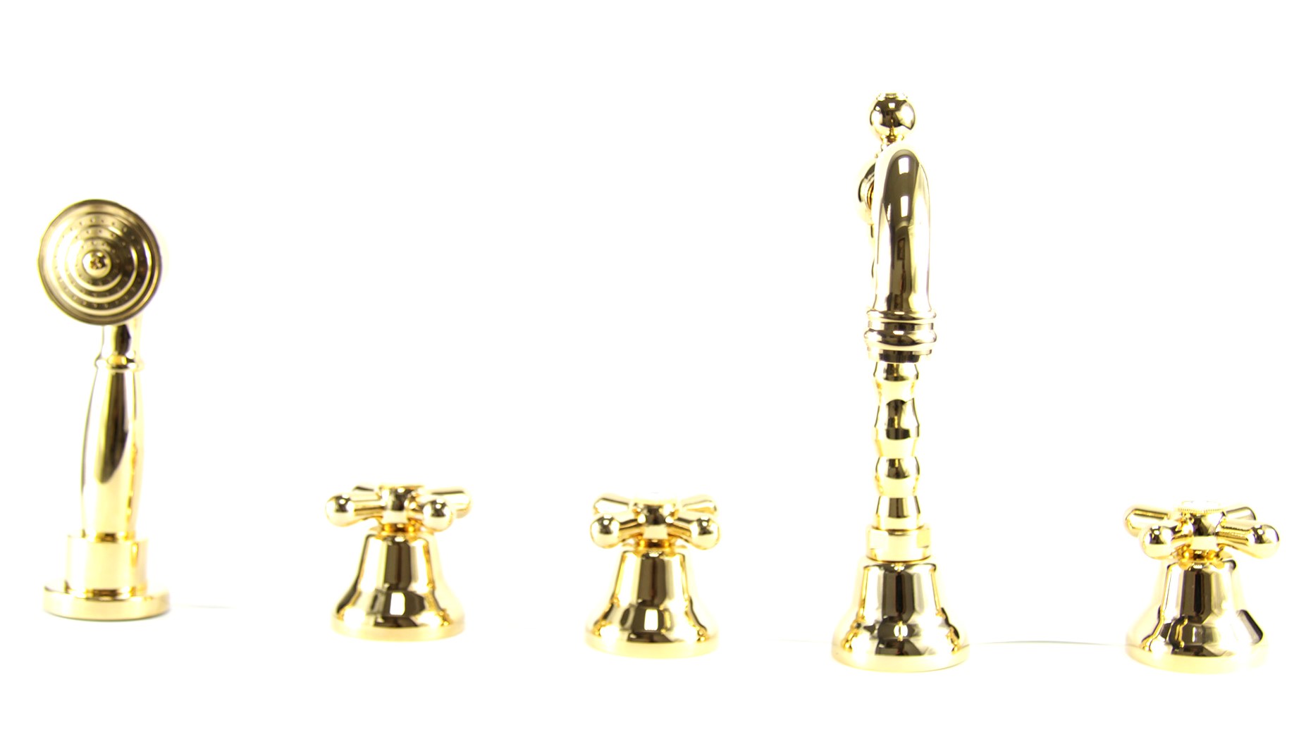 AM730402010 Смеситель на борт ванны , золото Webert Armony - Вид №1