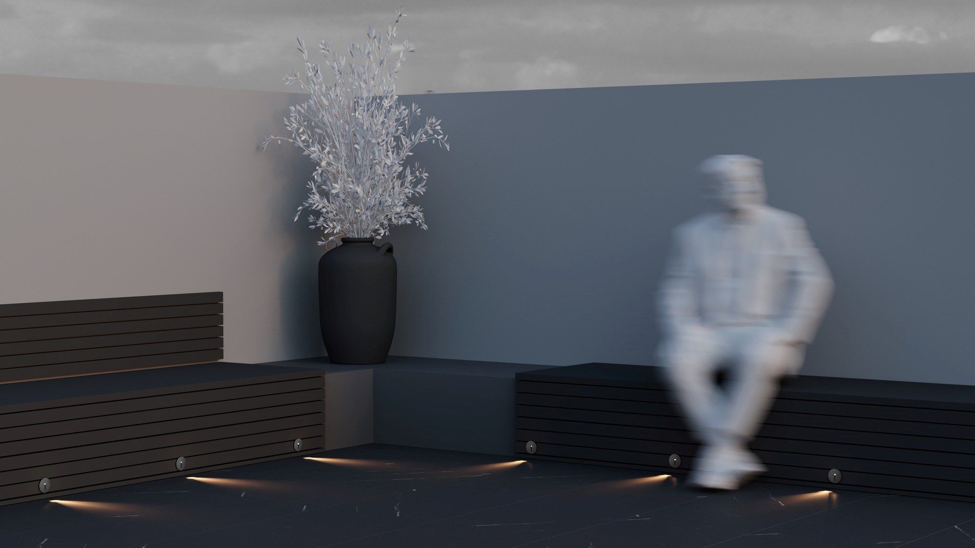 Открытый алюминиевый настенный светодиодный маркер Maytoni LOCK ARCH-00085032 - Вид №13