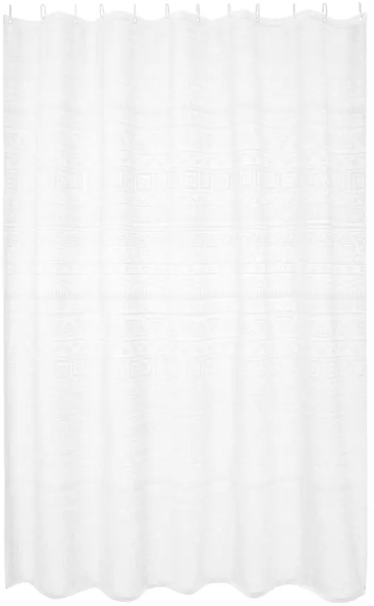 Штора для ванной MOROSHKA Nomads - элегантный минимализм в белом цвете 89355553
