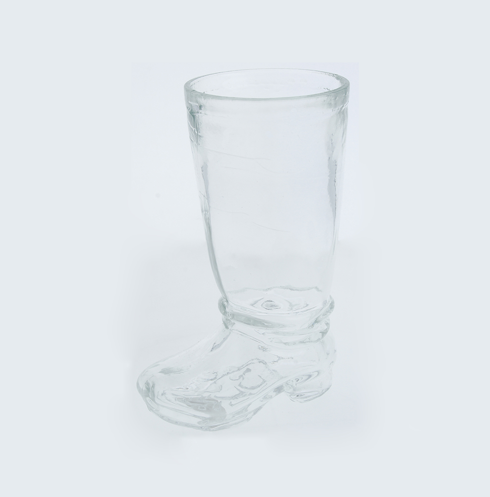 1562 Заготовка для декорирования Ваза декоративная "Ботфорт" стекло d 85*10.8 см х 18.2 см Эвис 