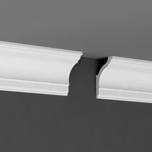 Плинтус потолочный Де-Багет П 10 70/40 (под натяжной потолок) (70 шт)