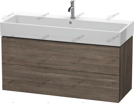 LC627905151 L-Cube Тумбочка подвесная Сосна коричневая, декор Duravit