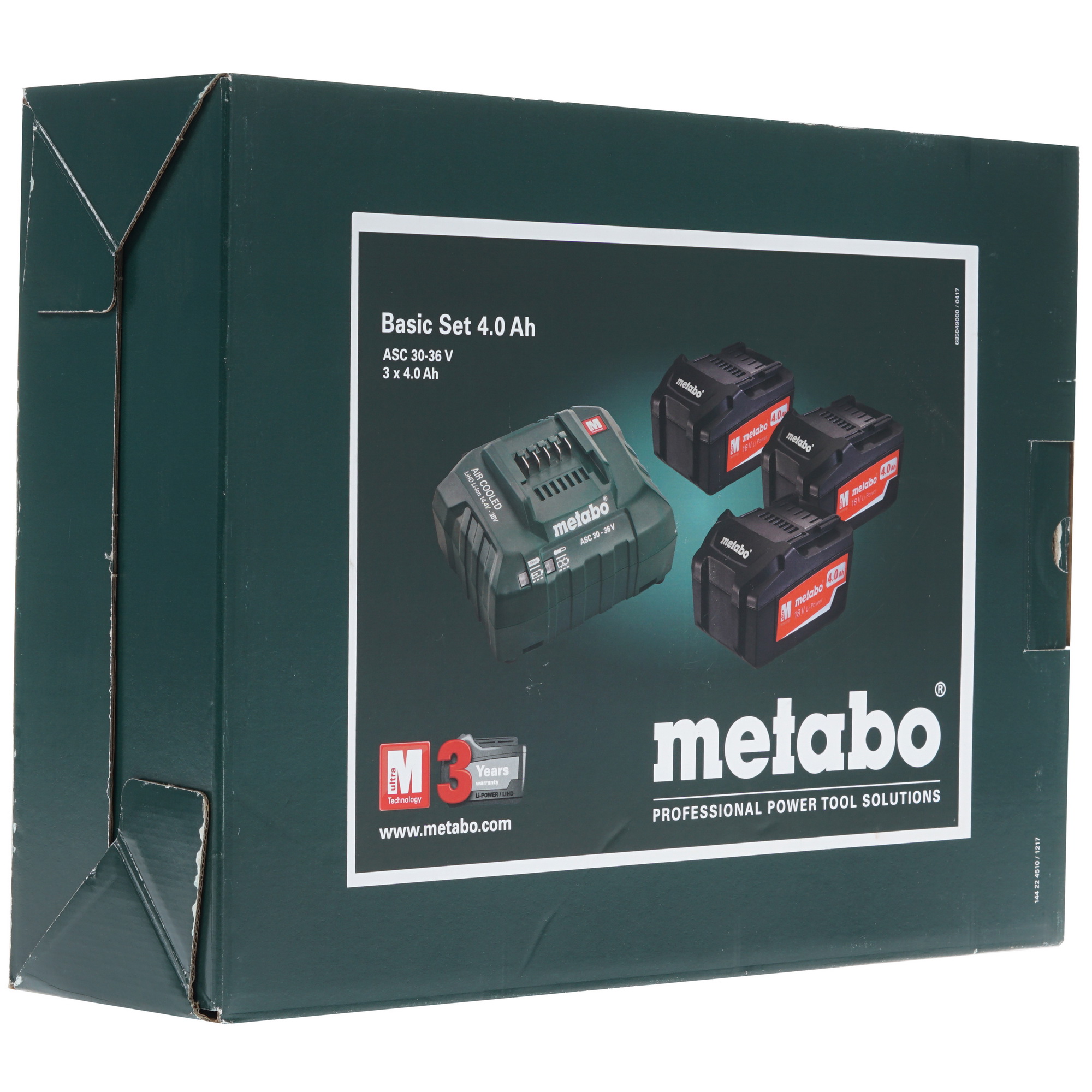 Набор аккумуляторов с зарядным устройством Metabo Basic-Set 4.0 685049000 CAS 18V 1137823 STDN-0144447 - Вид №6