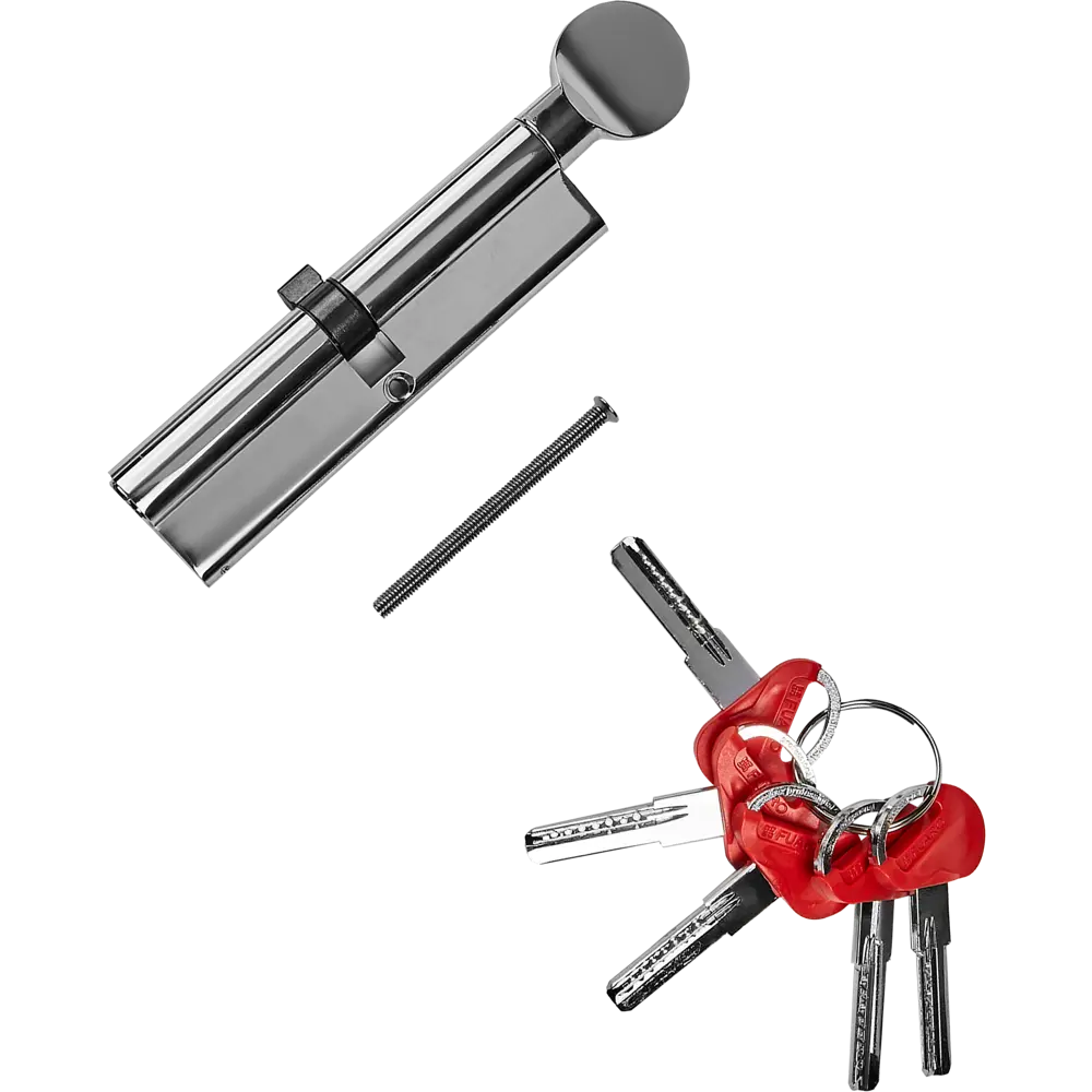 Цилиндр Fuaro D-PRO502, 120 мм, ключ/вертушка, цвет хром STLM-2057061 - Вид №1