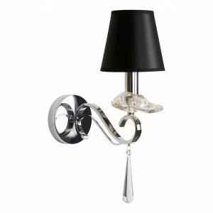 Бра настенное черное iLamp Stella RM1684/1W CR ILAMP STELLA 00-3949132 Черный