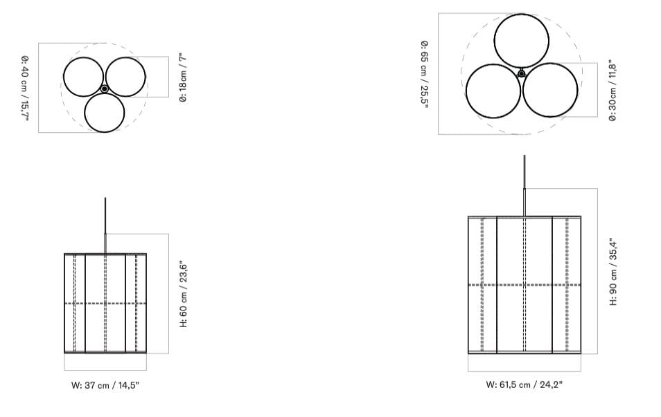 Подвесной светильник из льна Audo Copenhagen Hashira ARCH-00104800 - Вид №37