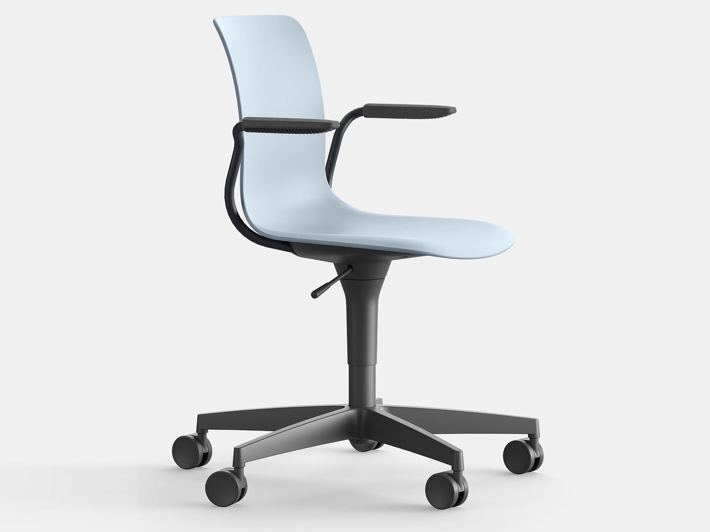 5-спицевое тканевое офисное кресло с колесами с подлокотниками IBEBI Nume ARCH-00120109