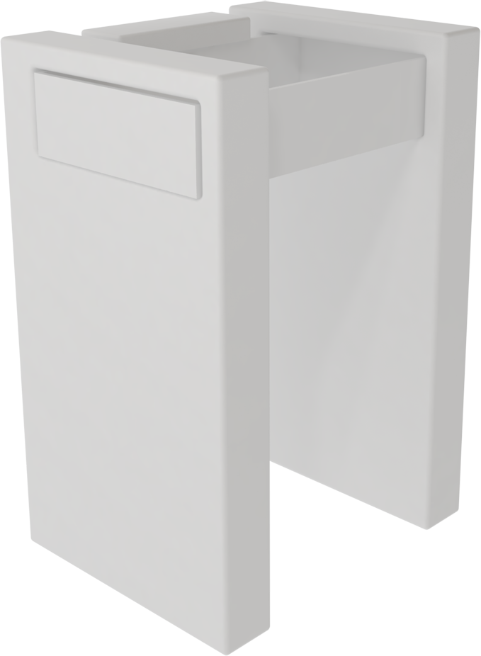 BXLACOL60BWLC1 Напольная раковина стоящая GSG CERAMIC BOX