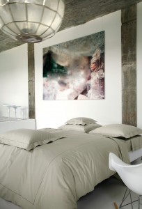 MARQ_CH_240 КПБ 240/220 бежевый С МЕРЕЖКОЙ, прост 280/320 2 нав 50/75 перкаль 200TC (в подарочной коробке) Blanc des Vosges