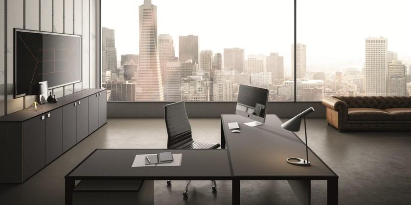 IFT Угловой стол из алюминия и стекла 45/90 sun-id-1446071 - Вид №3