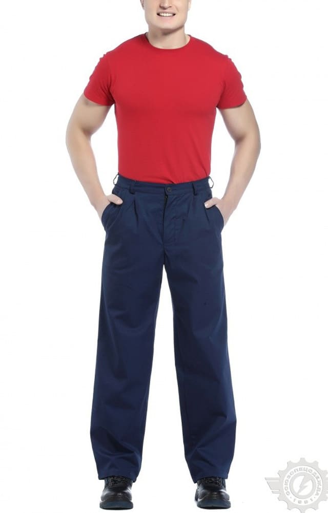65569 Брюки "Гарант" синие  Летняя спецодежда  размер 56-58/182-188  - Вид №5