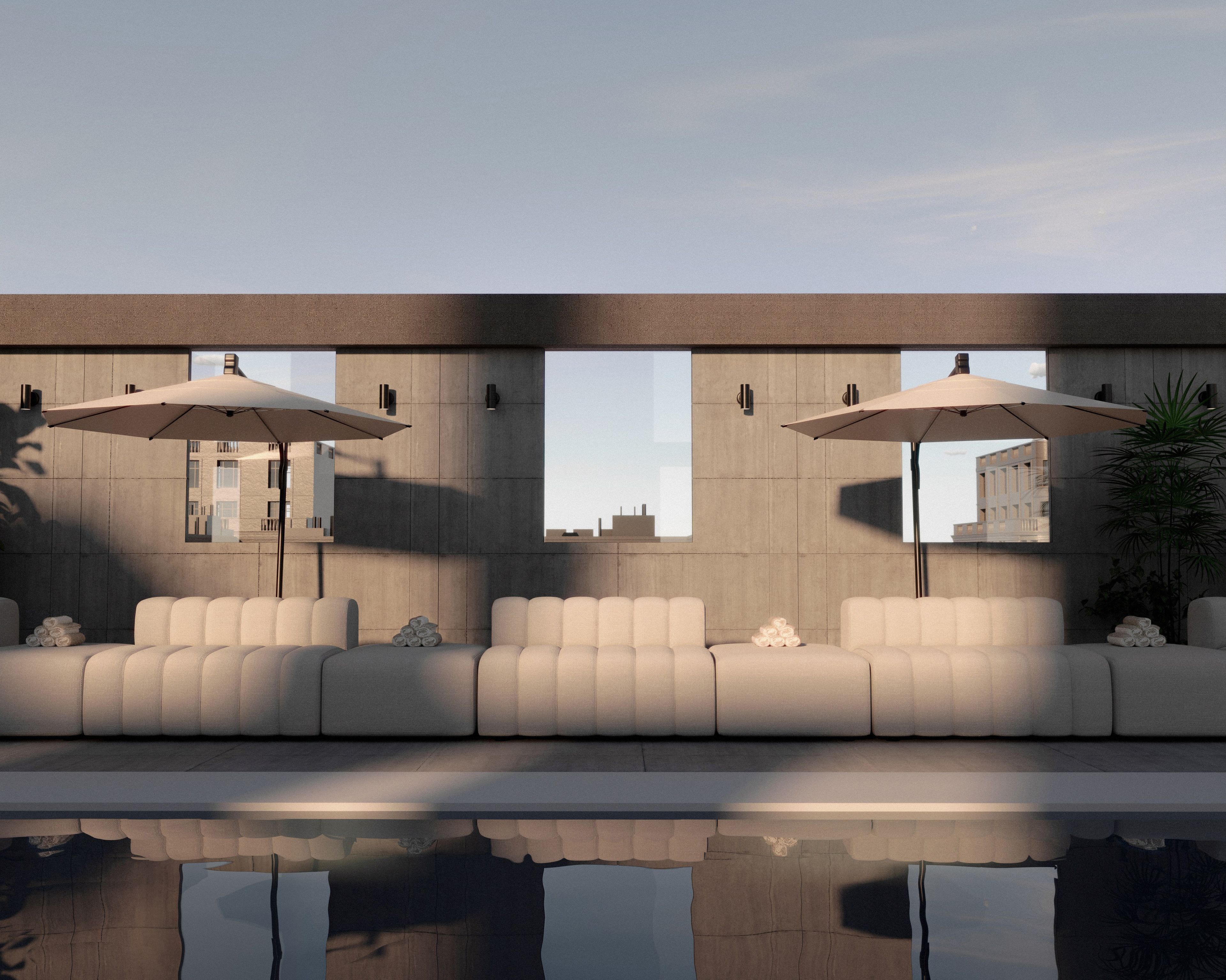 Садовое кресло Sunbrella® с подставкой для ног NORR11 Studio Outdoor ARCH-00104734 - Вид №3