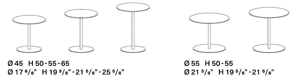 Высокий круглый журнальный столик из Fenix-NTM® Kristalia Tag ARCH-00096970 - Вид №2