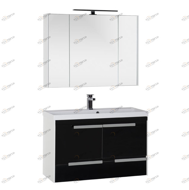 Комплект мебели Aquanet Тиволи 100 черный 00180567