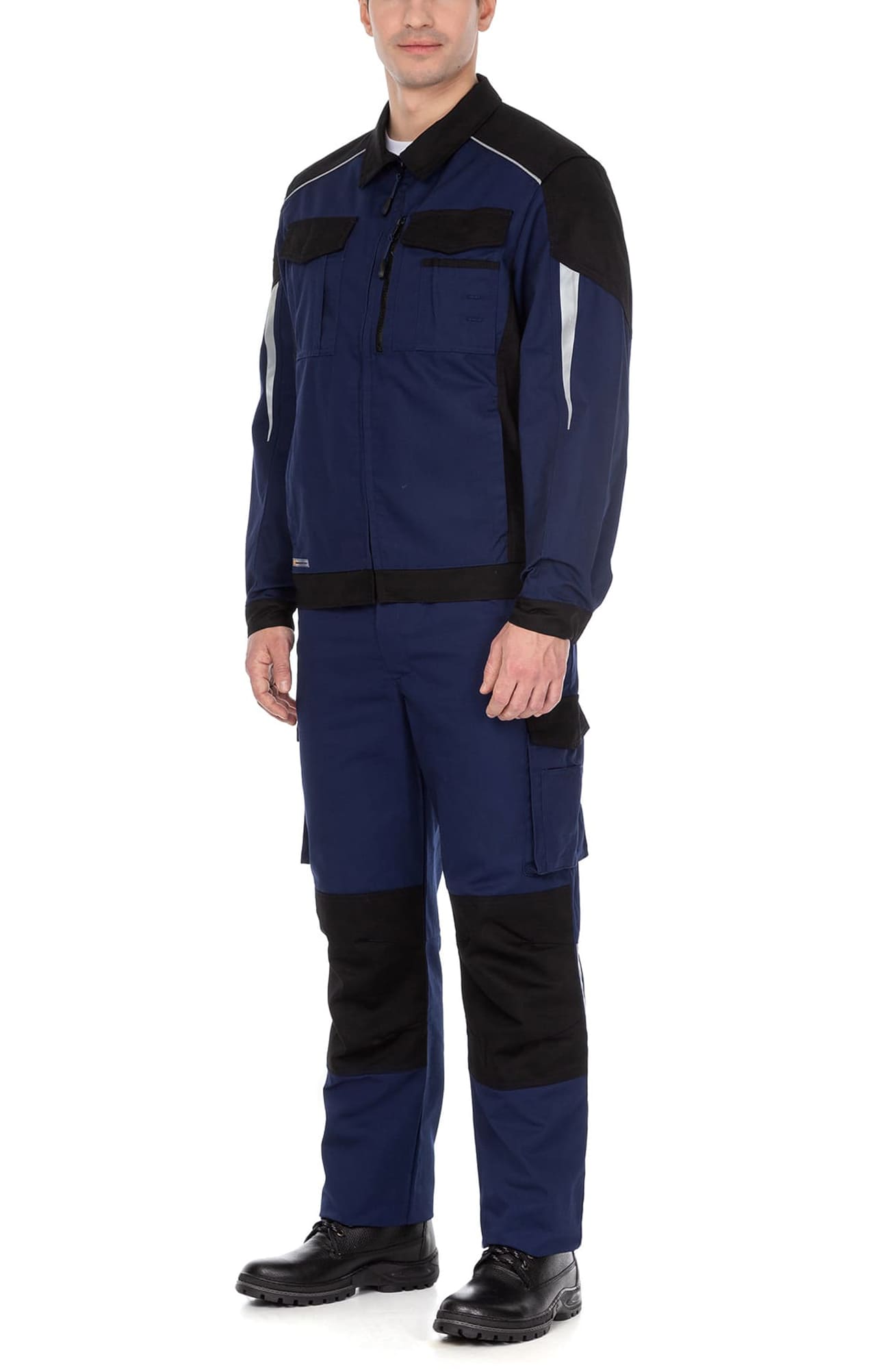 70044 Костюм  NEW темно-синий с черным STATUS  Летняя спецодежда  размер 52-54/170-176  - Вид №16